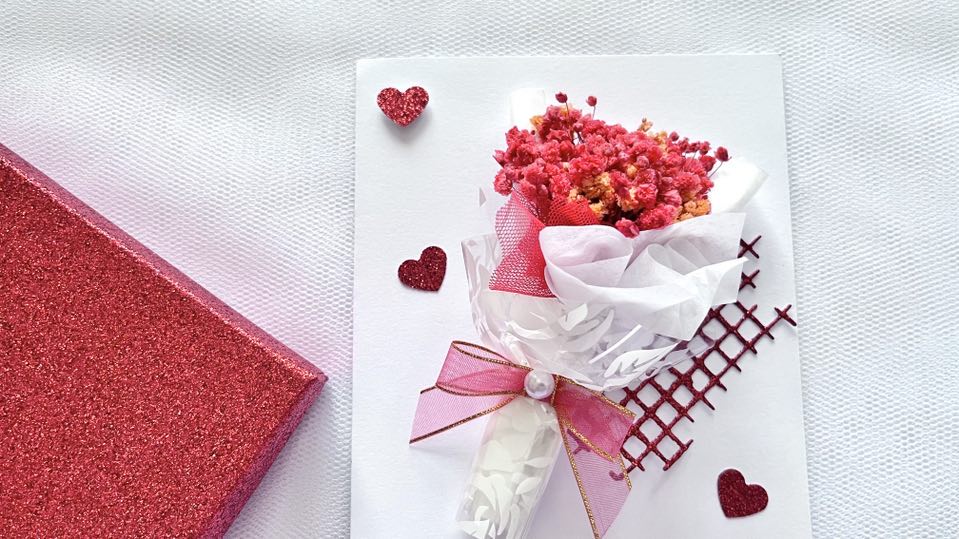 Luxury Handmade Personalised Flower Birthday Card  C651