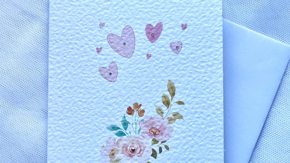 Luxury Handmade Birthday Card with Envelope C653