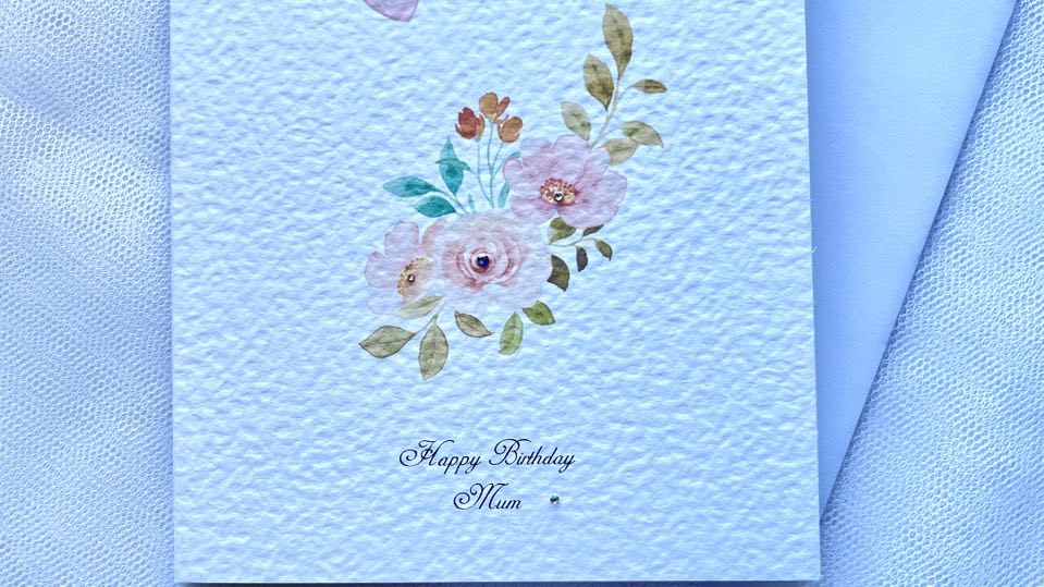 Luxury Handmade Birthday Card with Envelope C653