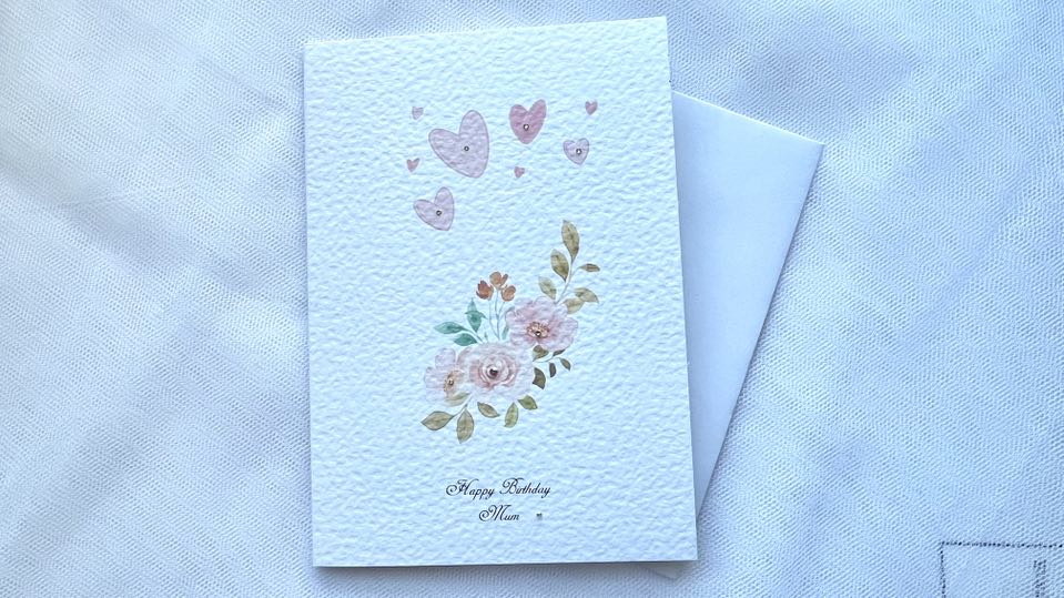 Luxury Personalised Handmade Birthday Card with Envelope C653