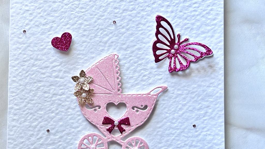 Personalised New Baby Card, Newborn Baby Custom Name & Date Card C712