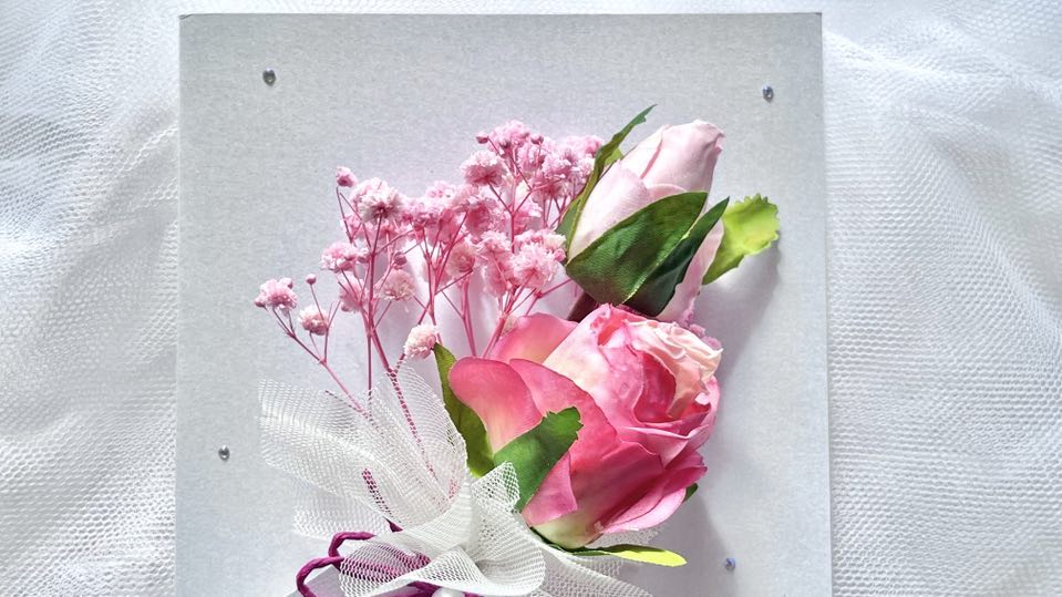 Luxury Handmade Personalised Flower Birthday Card  C714