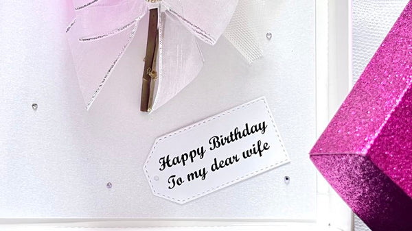 Luxury Handmade Personalised Dried Flower Birthday Card  C715