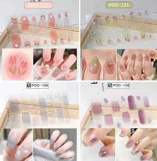 (1.50 Live) 1 set Press on Nails, Fake Nails (without tool)