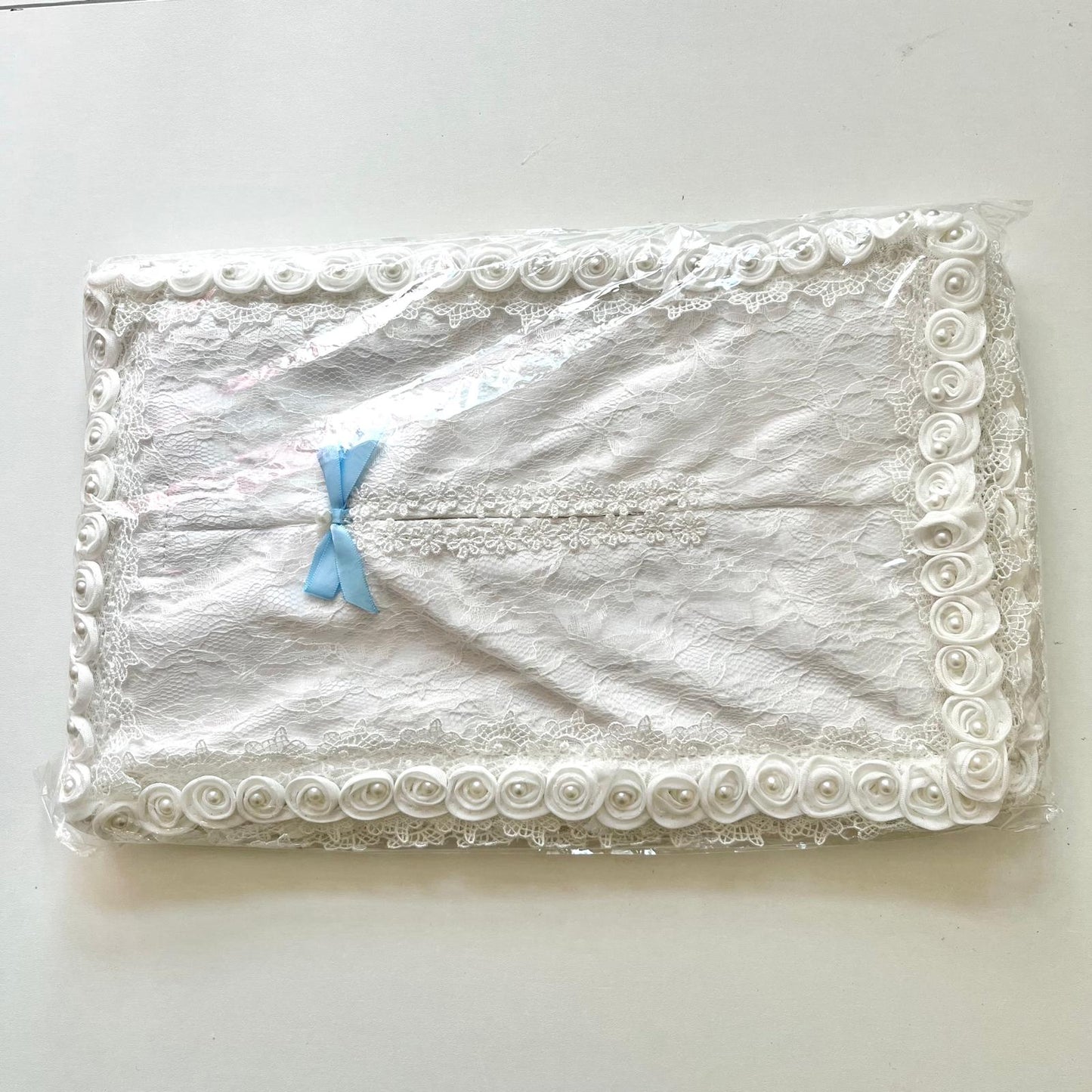 (CT001)  Lace Car Hanging Tissue Bag, Storage Bag