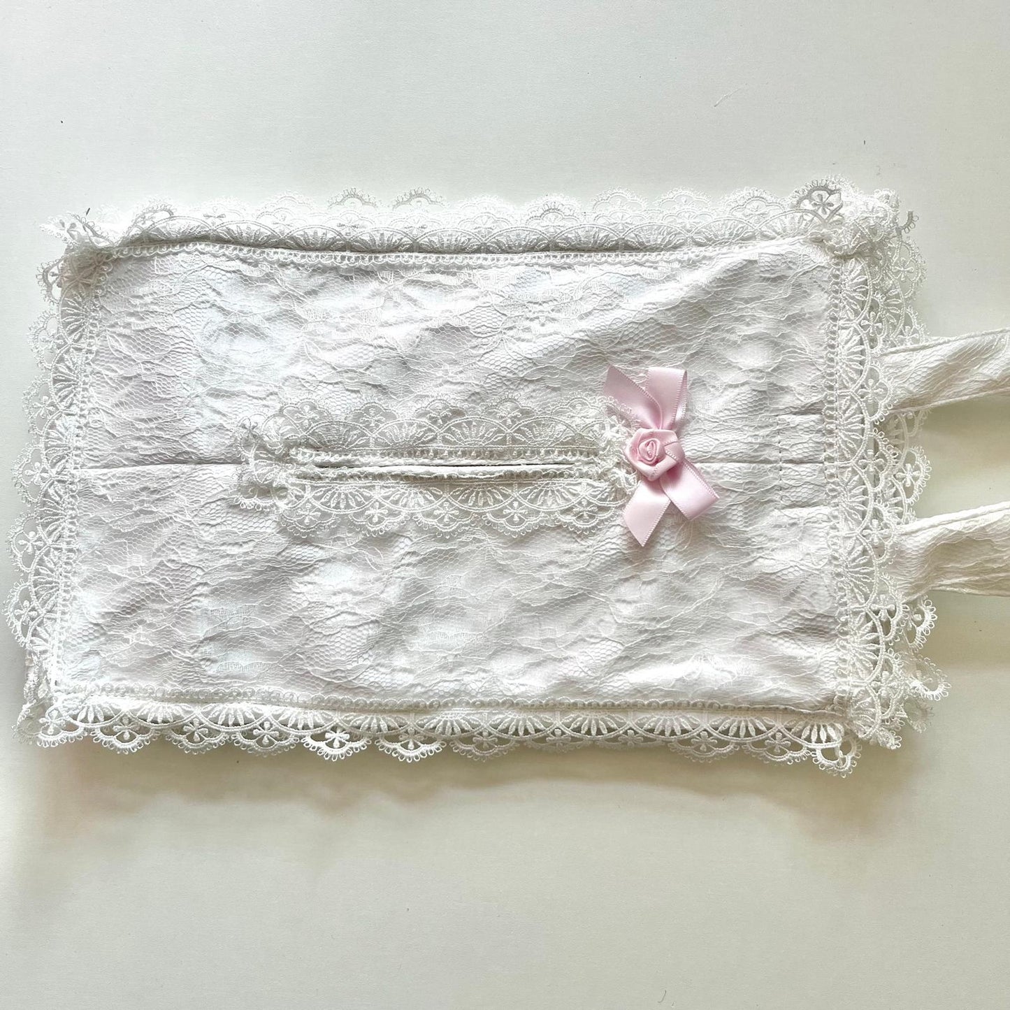 (CT001)  Lace Car Hanging Tissue Bag, Storage Bag