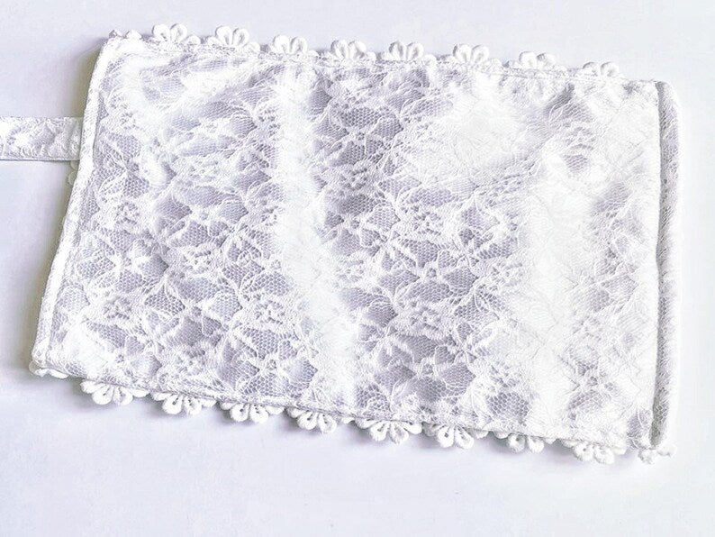 (CT001)  Lace Car Hanging Tissue Bag, Storage Bag