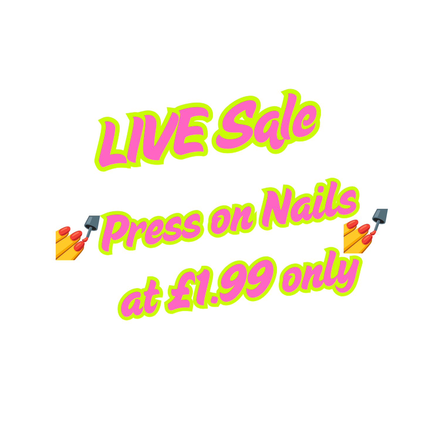 (£1.99 Live Shopping) 1 set Press on Nails