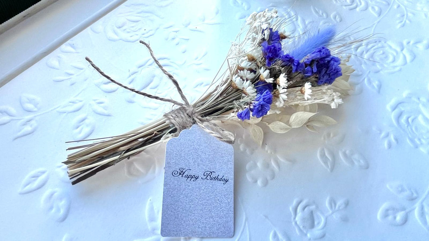 Dried Flower Bouquet, Country Bloom Market Bouquet, Colorful Dried Wildflower Bunch | Cottagecore Floral Gift DB002