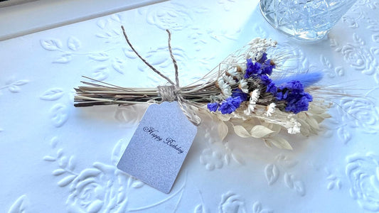 Dried Flower Bouquet, Country Bloom Market Bouquet, Colorful Dried Wildflower Bunch | Cottagecore Floral Gift DB002