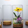 Flat Top Flower Glass Display  DC202