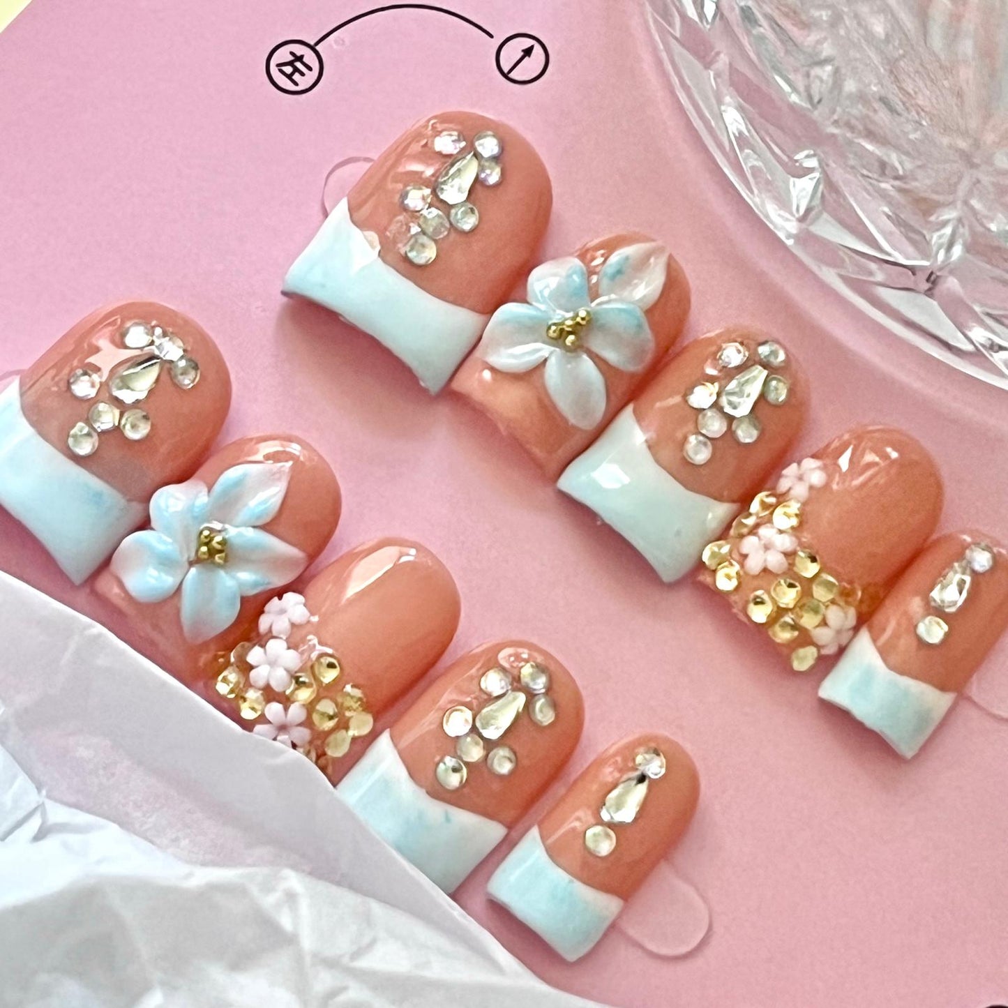 (E001) 1 set Press on Nails