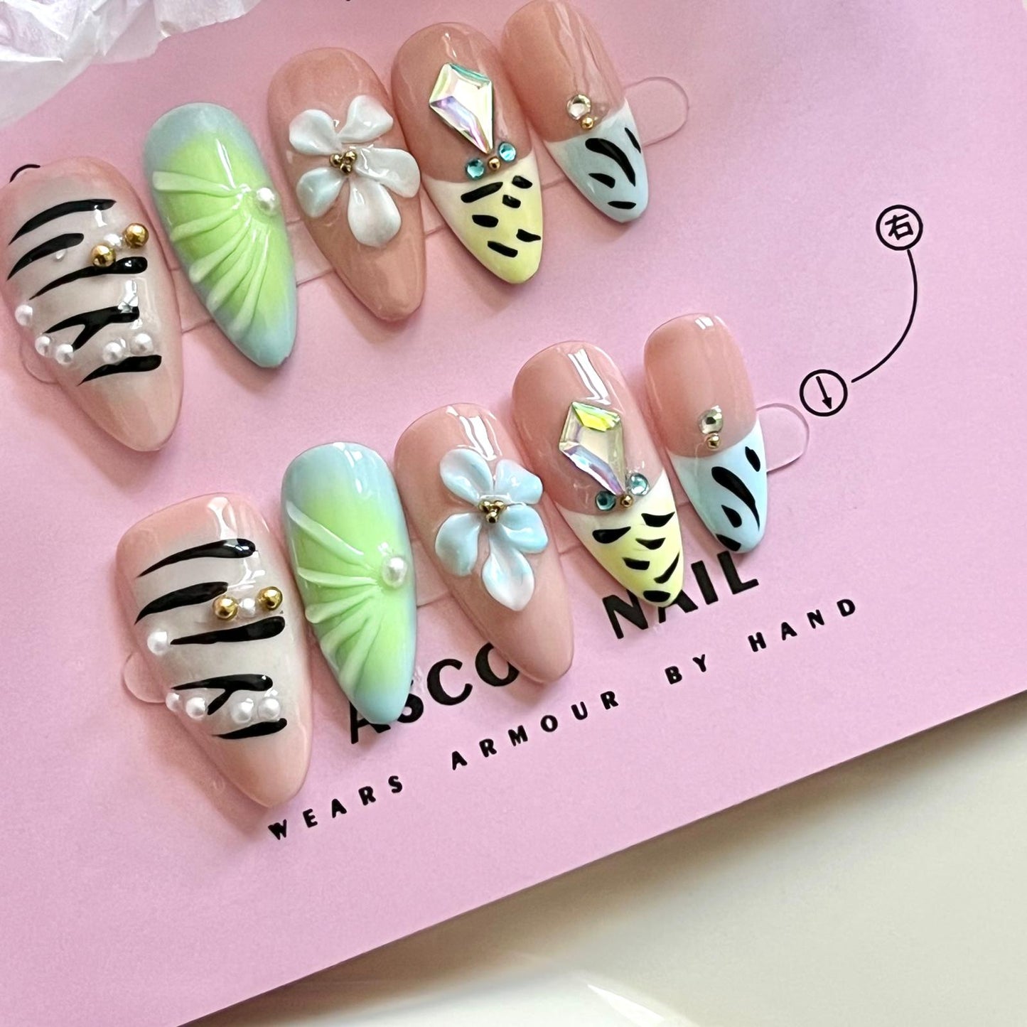 (E003) 1 set Press on Nails