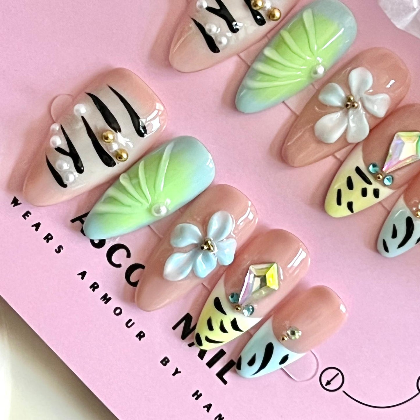 (E003) 1 set Press on Nails