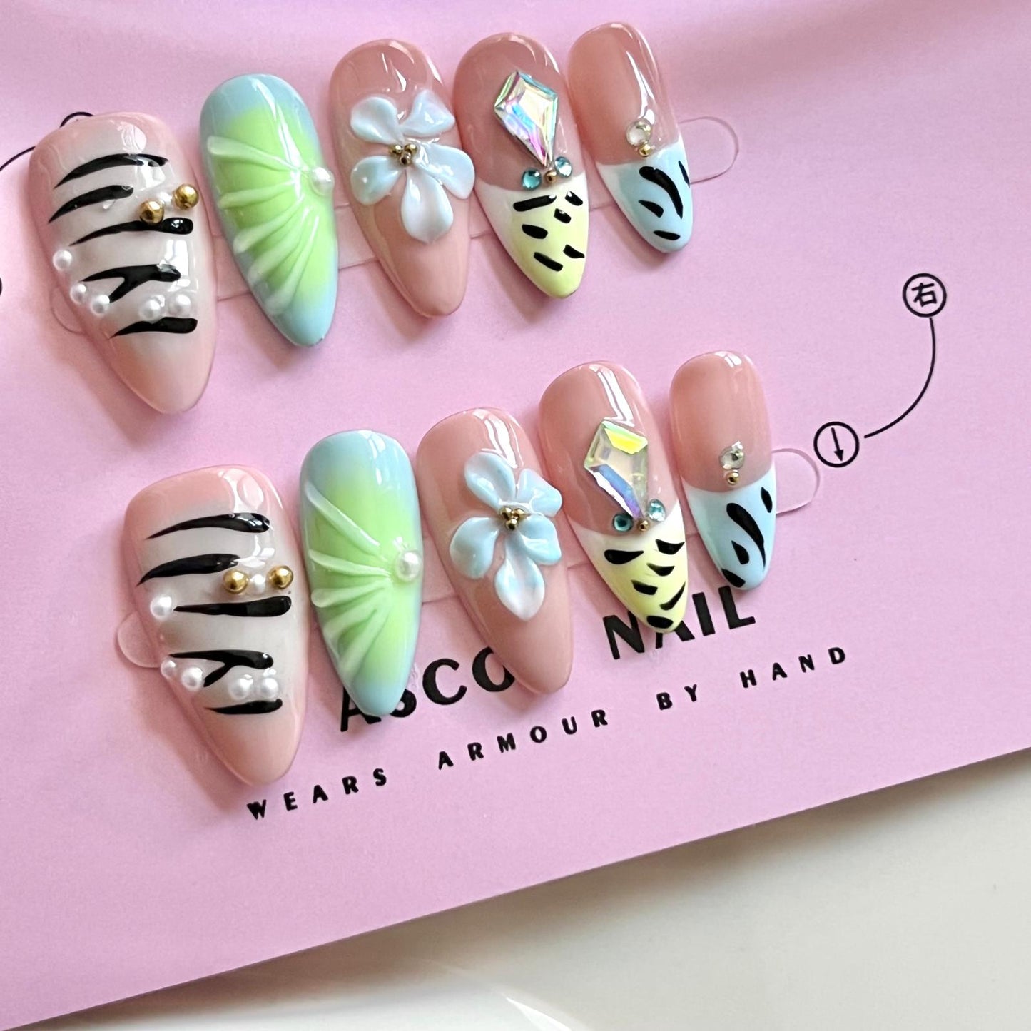 (E003) 1 set Press on Nails
