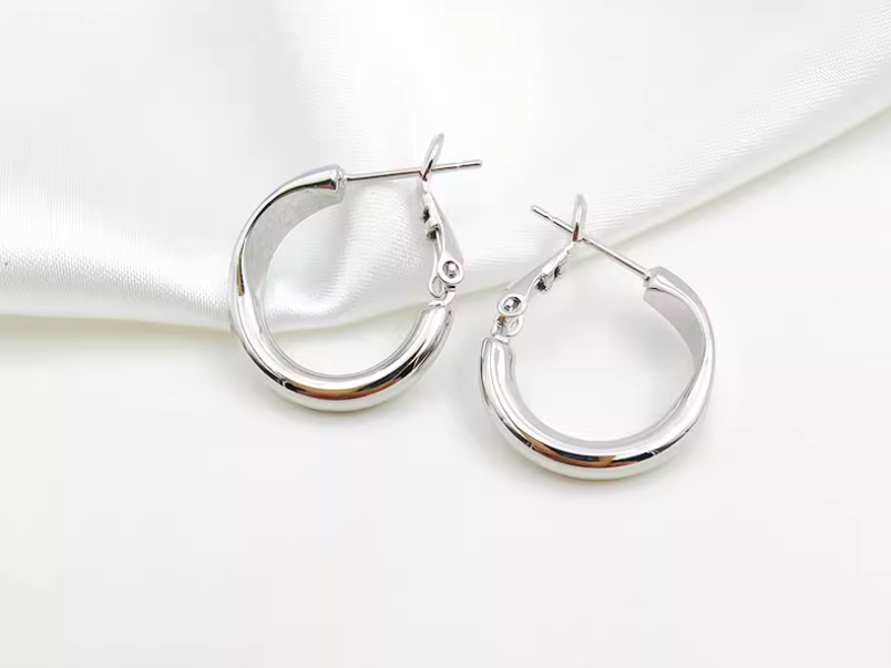 10 pcs / Gold Plated Earrings Hoop, Jewellery Making Findings  EK01