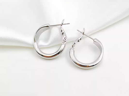 10 pcs / Gold Plated Earrings Hoop, Jewellery Making Findings  EK01