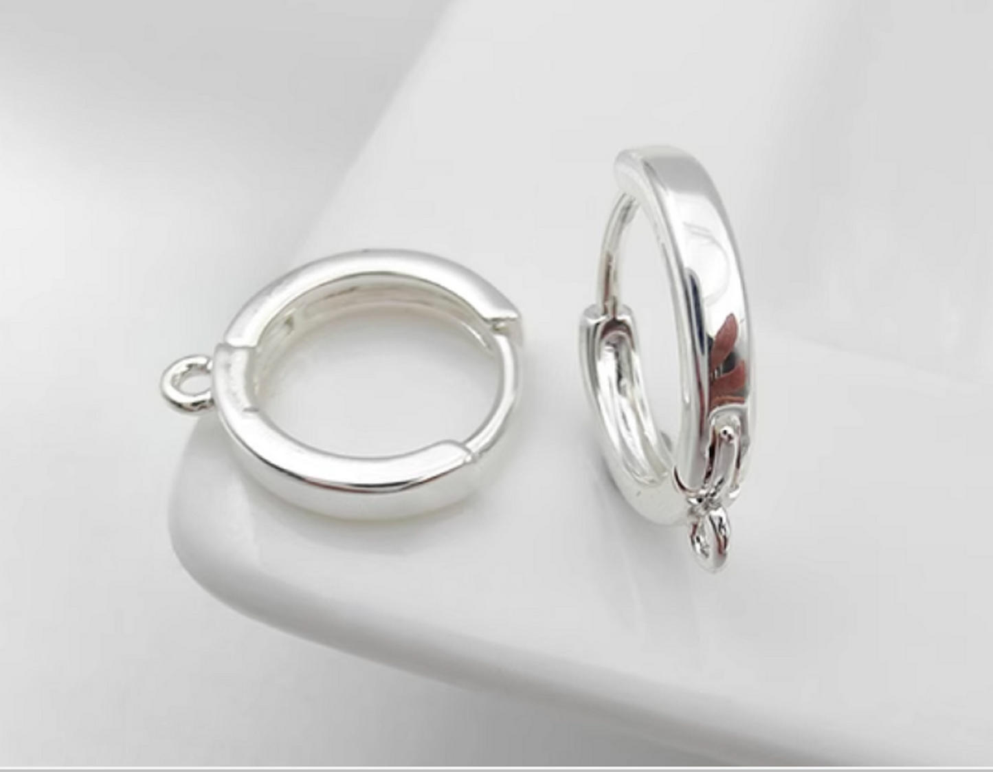 (EK110) 10 pcs / Gold Plated Base French Hoop Earrings