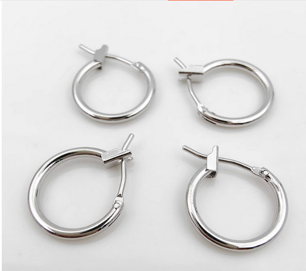 10 pcs / Gold Plated Earrings Hoop, Jewellery Making Findings  EK05