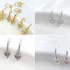 10 pcs / Gold Plated Earrings Hoop, Jewellery Making Findings  EK09