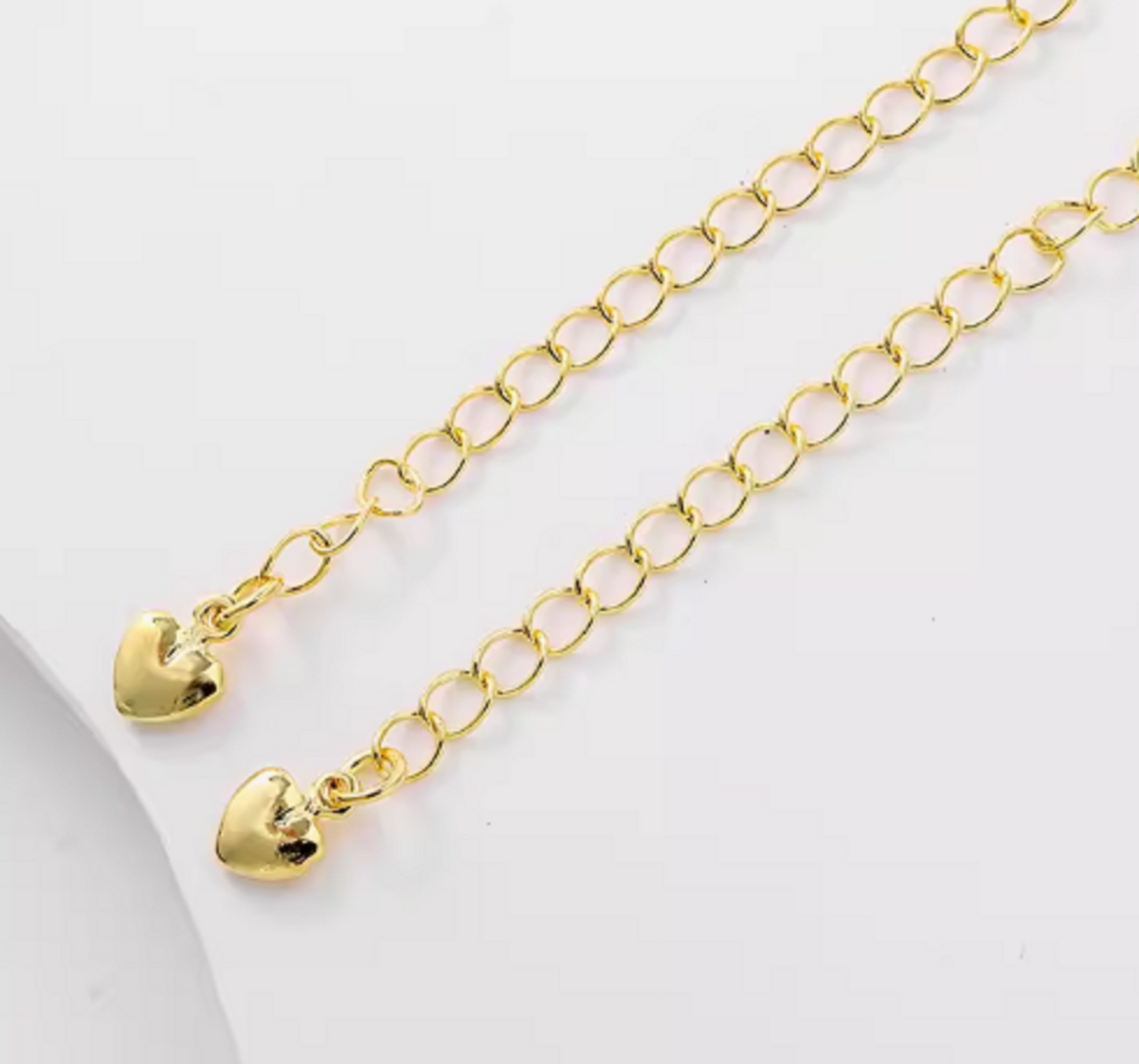 5 pcs / Gold Plated Extension with clasp  EK101