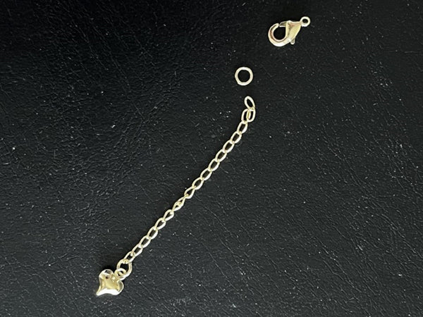 5 pcs / Gold Plated Extension with clasp  EK101