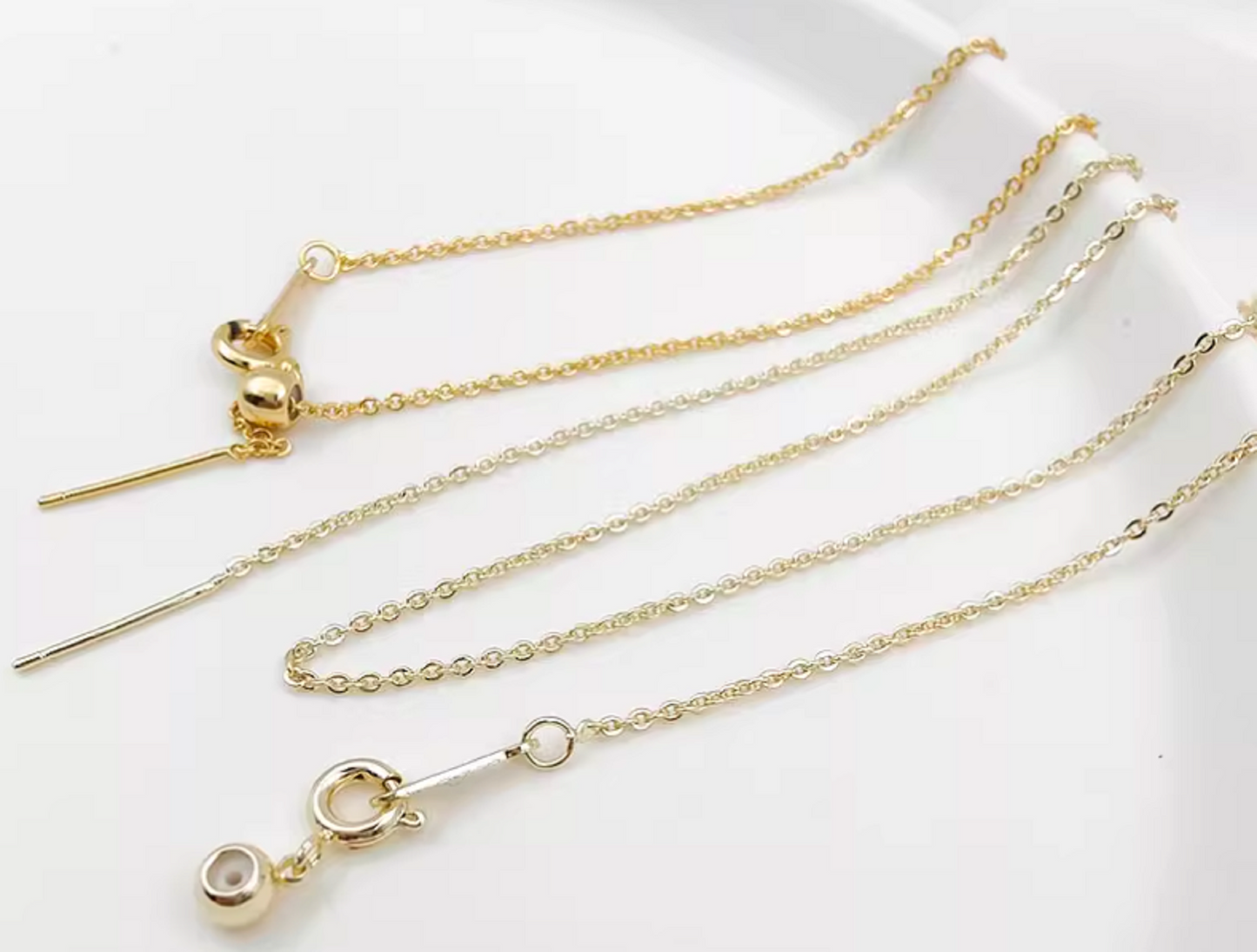 (EK105) 21cm x 2 strands / Gold Plated Chain