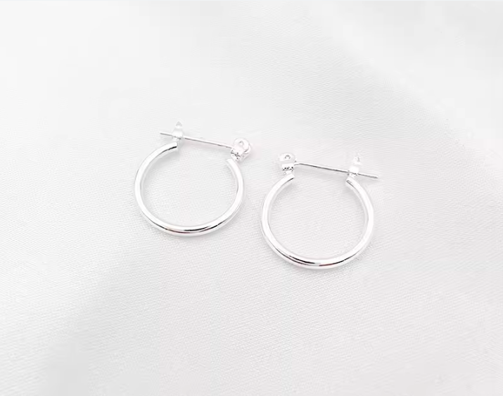 10 pcs / Gold Plated Earrings Hoop, Jewellery Making Findings  EK16