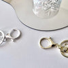(EK200) 5 pcs /  DIY Gold Plated Keyrings / Keychain / Craft Supplies
