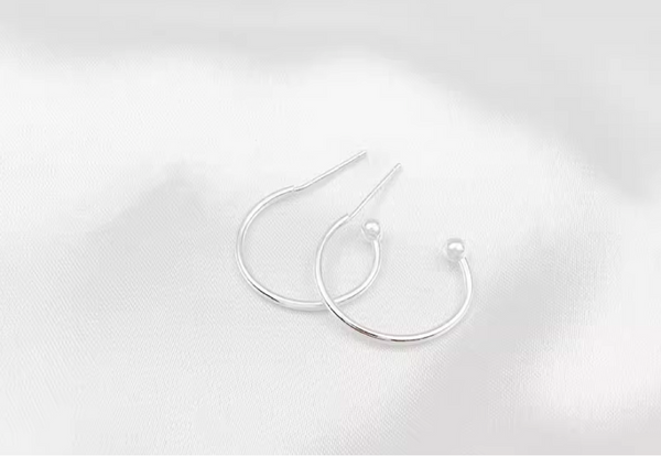 10 pcs / Gold Plated Earrings Hoop   EK30