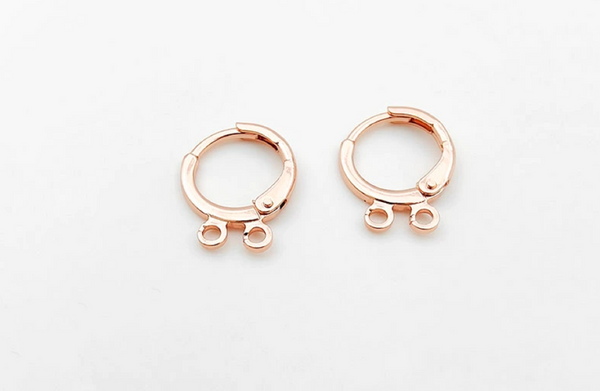 10 pcs / Gold Plated French Hoop Earrings, Jewellery Making Findings  EK39