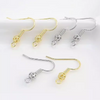 (EK40) 10 pcs /  Gold Plated / Earrings Hooks