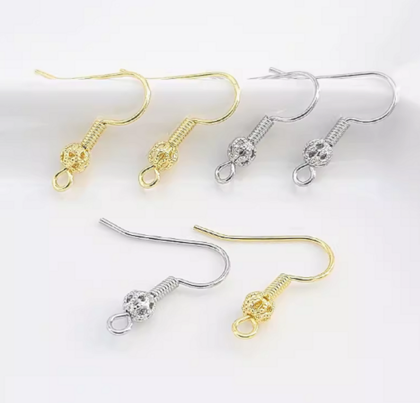 (EK40) 10 pcs /  Gold Plated / Earrings Hooks