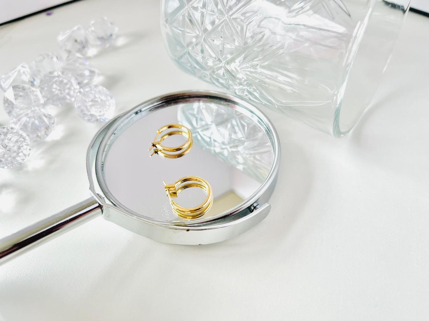 10 pcs / Gold Plated Earrings Hoop, DIY Jewellery Making Findings  EK63