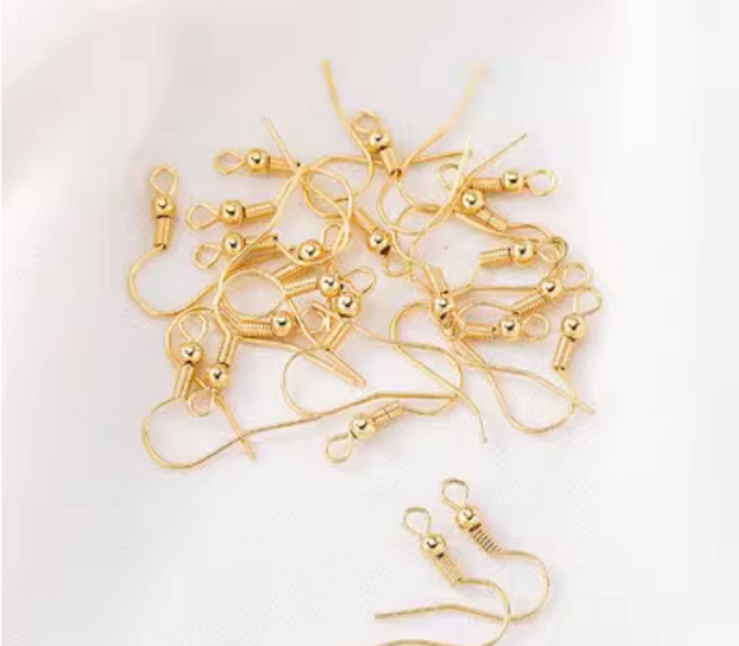 20 pcs / 14K, 18K Gold Plated Fish Hook Earrings  EK69