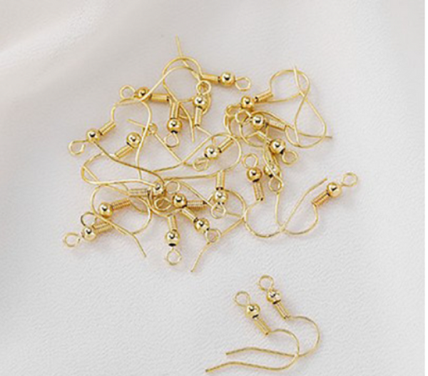 20 pcs / 14K, 18K Gold Plated Fish Hook Earrings  EK69