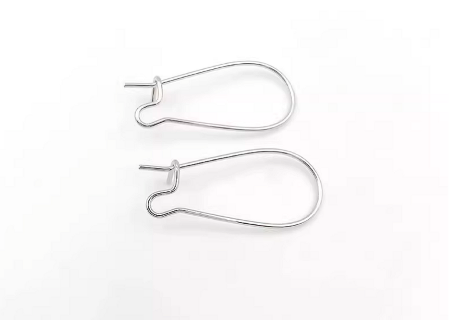 ( EK70) 10 pcs / Gold Plated Kidney Hoop Earrings, Jewellery Making Findings