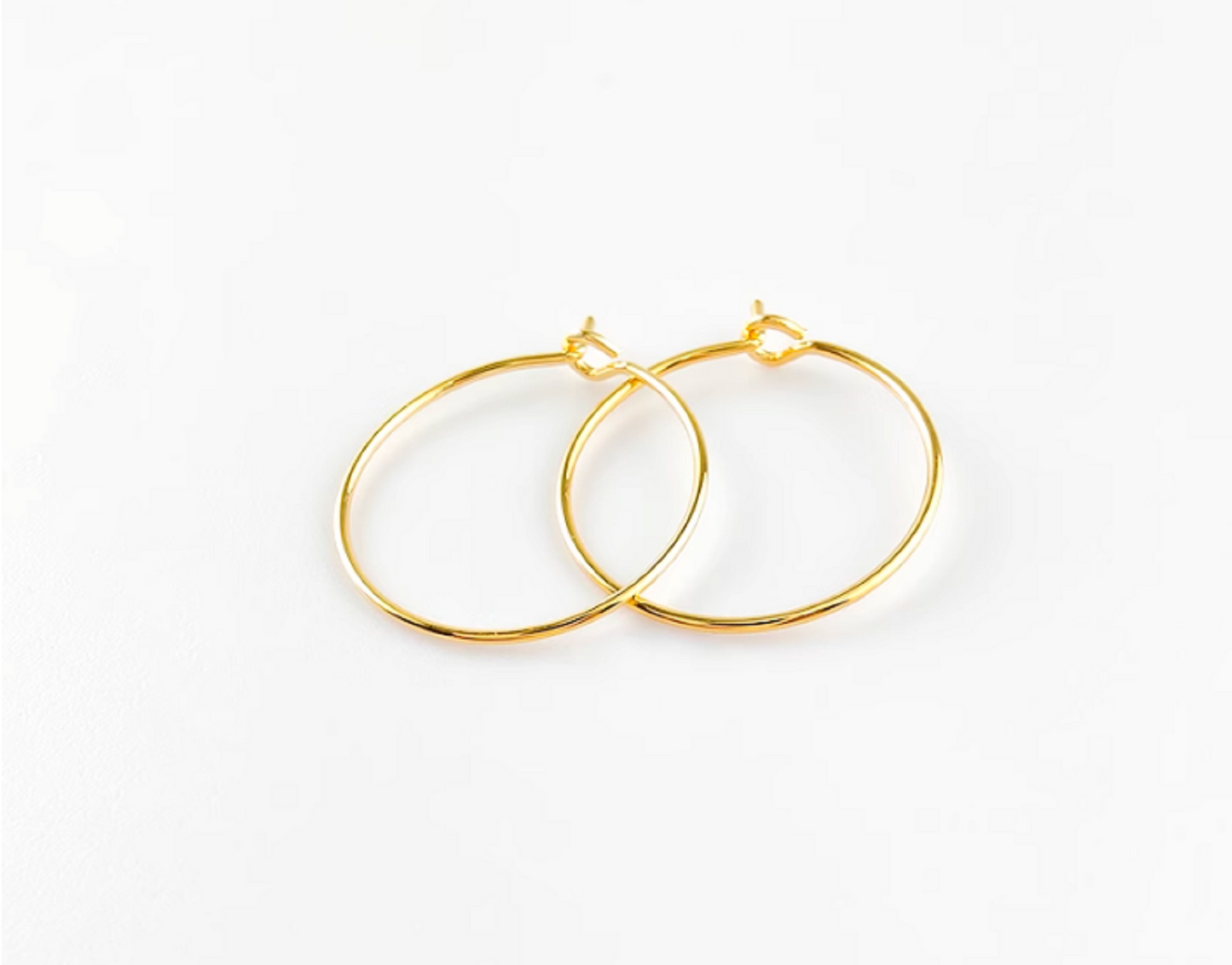 10 pcs / Gold Plated Earrings Hoop  EK81