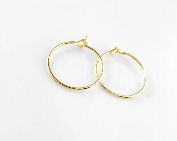 10 pcs / Gold Plated Earrings Hoop  EK81