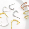 (EK84) 10 pcs / Gold Plated Earrings Hoop