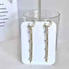 (EKH500) Handmade Gold Plated Crystal Earrings, Wedding Accessories, Bridal Earrings