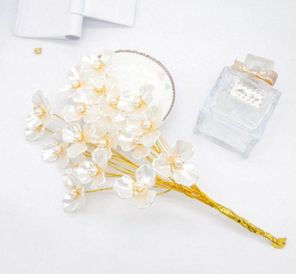 10 stems / DIY Large Pearl Ivory Flower Kit FS60