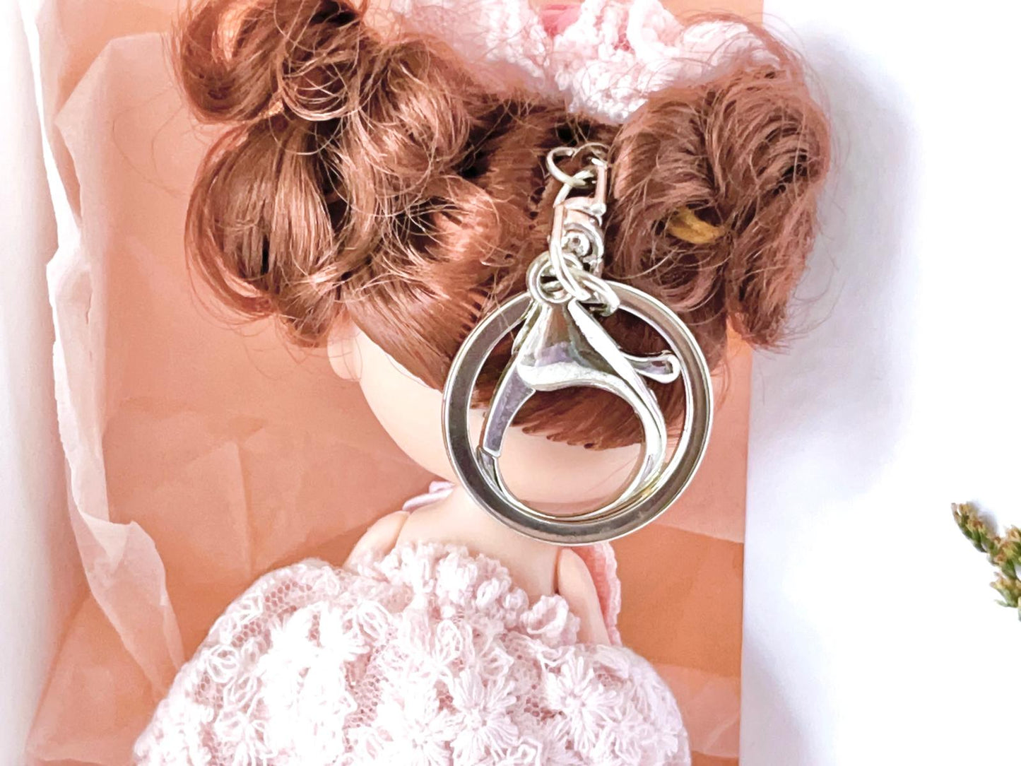 Luxury Handmade Personalised Flower Birthday Card and Keychain G004