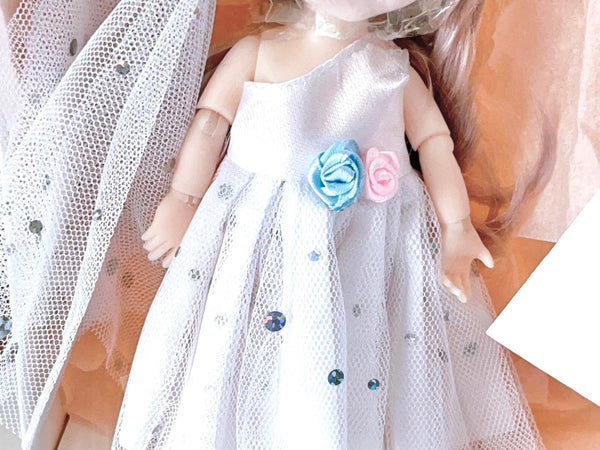 Luxury Handmade Personalised Dried Flower Birthday Card and Doll G006