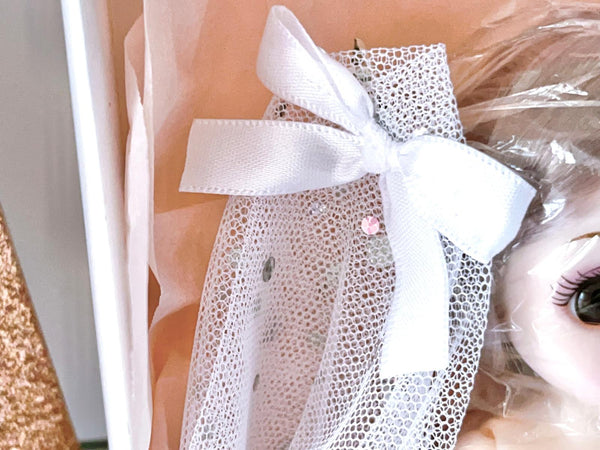 Luxury Handmade Personalised Dried Flower Birthday Card and Doll G006