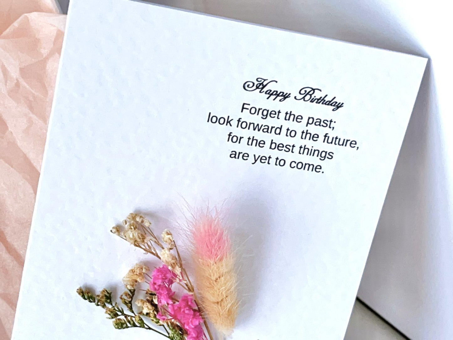 Luxury Handmade Personalised Flower Birthday Card and Gift G006