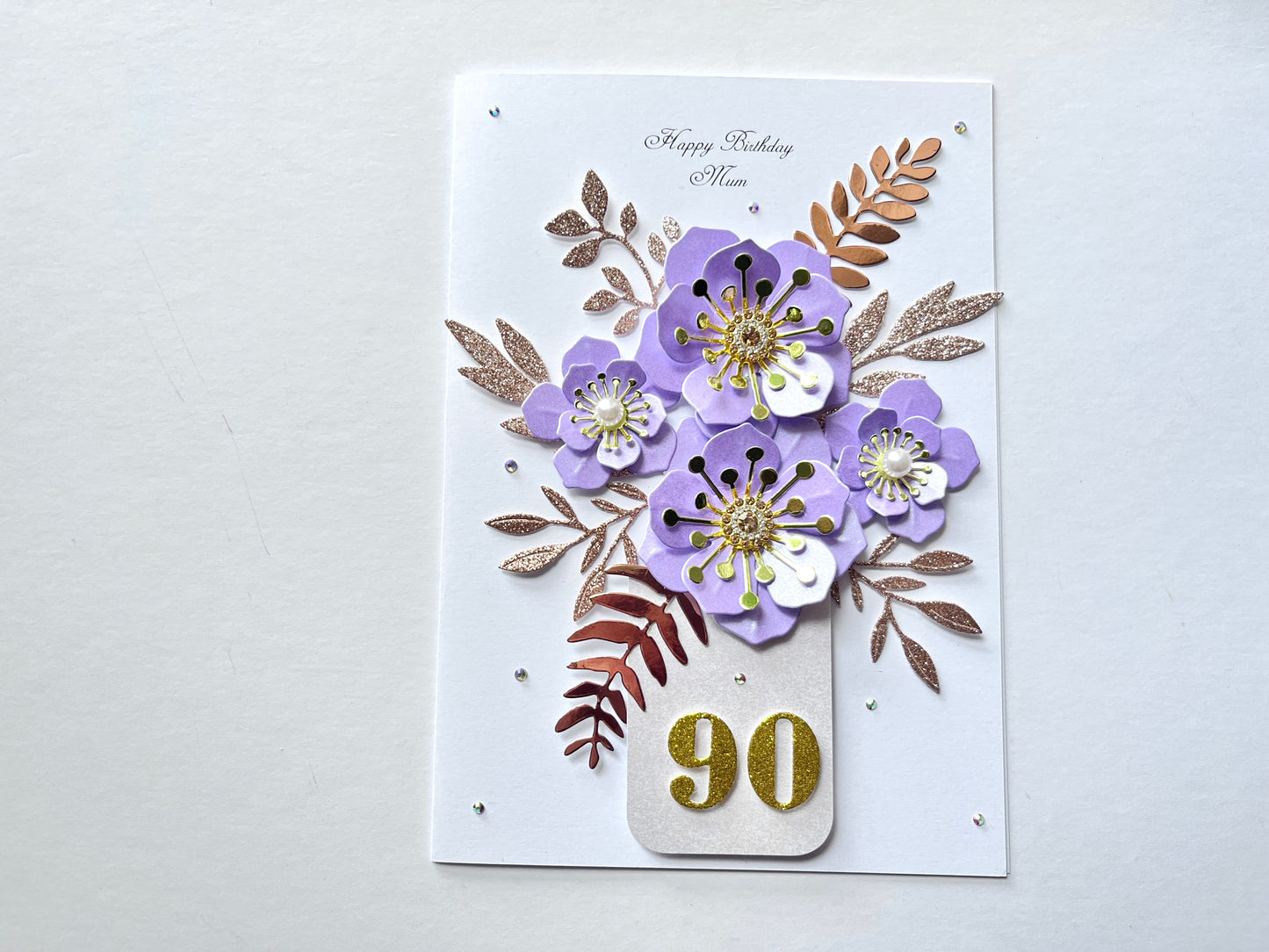 Luxury Handmade Personalised Birthday Card, Mum, Wife, Girlfriend, Sister C610