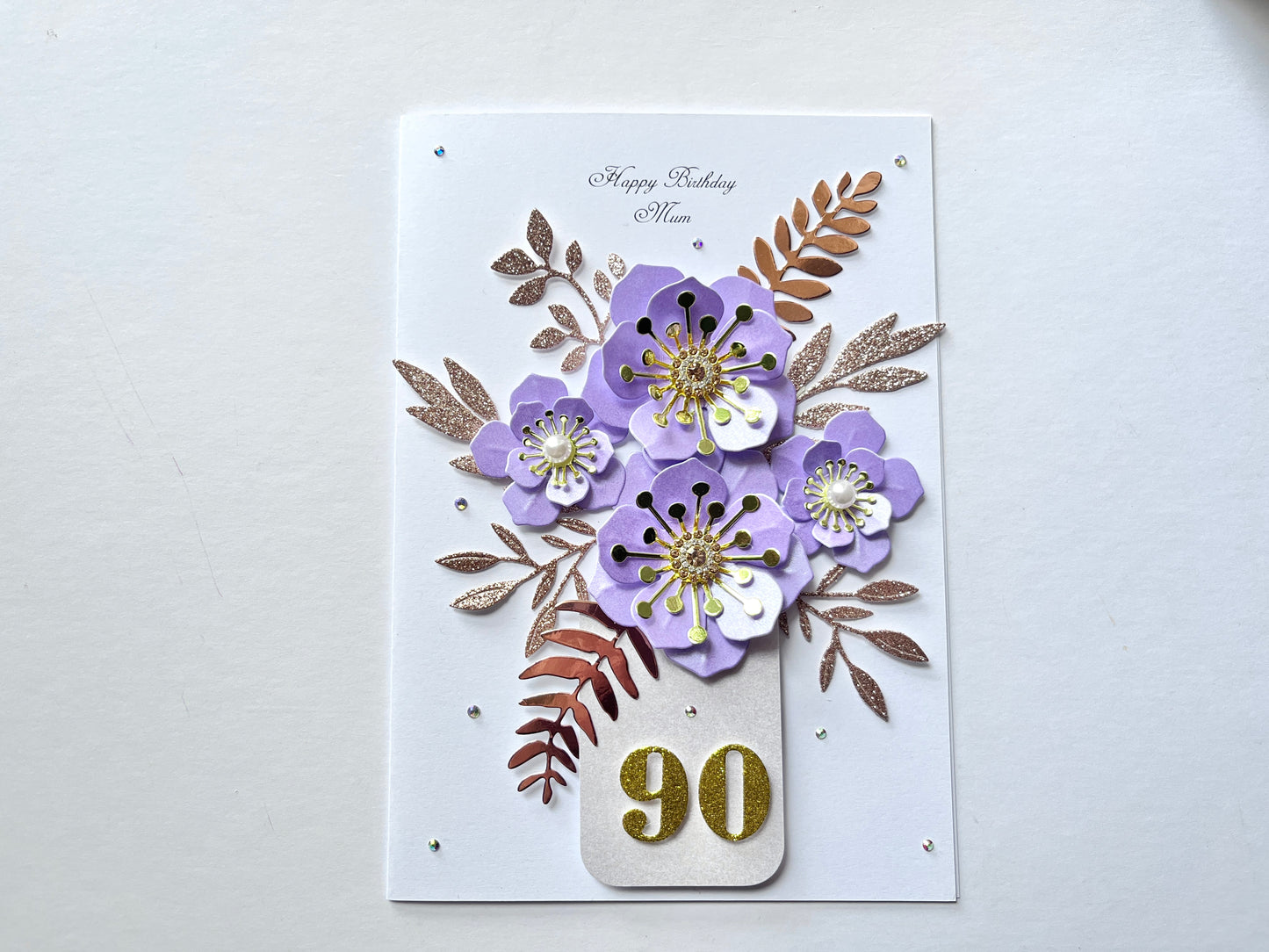 Luxury Handmade Personalised Birthday Card, Mum, Wife, Girlfriend, Sister C610