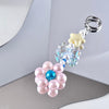 (KC002)  Handmade Pastel Beaded Keyring, Beaded Keychain
