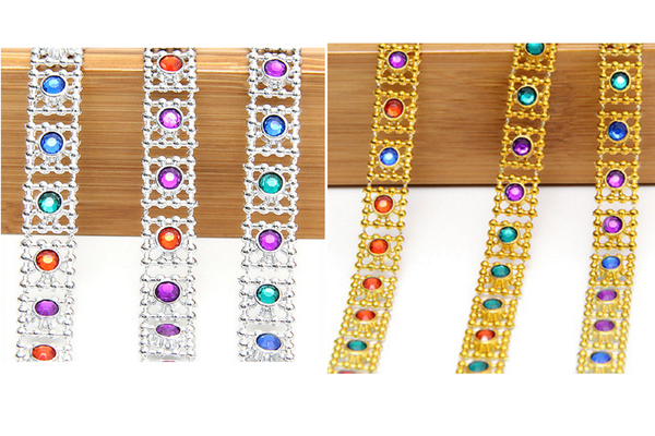 3 Meters / Plastic Rhinestone Trim LD-105